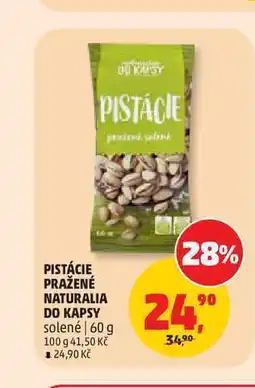 Penny Market PISTÁCIE PRAŽENÉ NATURALIA DO KAPSY nabídka