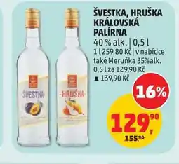 Penny Market ŠVESTKA, HRUŠKA KRÁLOVSKÁ PALÍRNA 40% alk nabídka