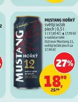 Penny Market MUSTANG HOŘKÝ 0,5l, plech nabídka