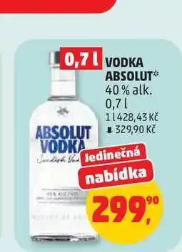 Penny Market VODKA ABSOLUT* 40% alk nabídka