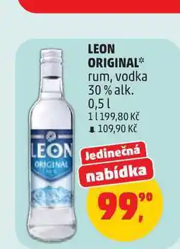 Penny Market LEON ORIGINAL* rum, vodka 30% alk nabídka
