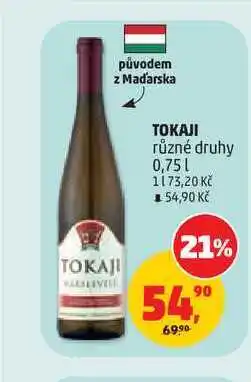 Penny Market TOKAJI různé druhy nabídka
