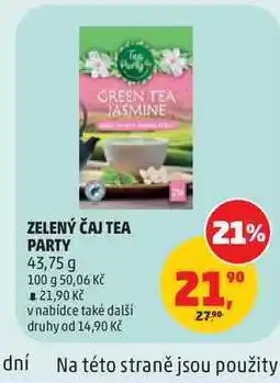 Penny Market ZELENÝ ČAJ TEA PARTY nabídka
