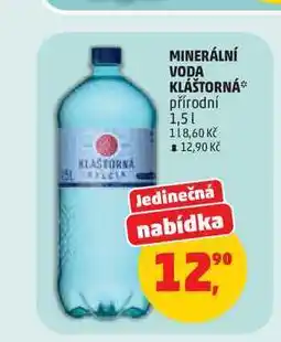 Penny Market MINERÁLNÍ VODA KLÁŠTORNÁ přírodní nabídka