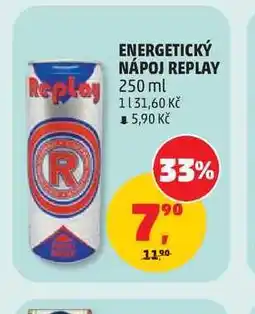 Penny Market ENERGETICKÝ NÁPOJ REPLAY nabídka