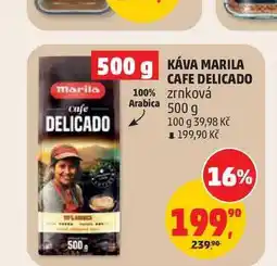 Penny Market KÁVA MARILA CAFE DELICADO 100% zrnková Arabica nabídka