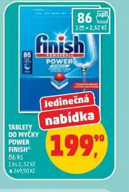 Penny Market TABLETY DO MYČKY POWER FINISH 86 ks nabídka