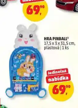 Penny Market HRA PINBALL* 17,5 x 3 x 31,5 cm, plastová 1 ks nabídka