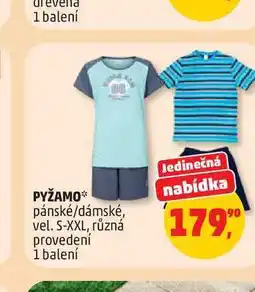 Penny Market PYŽAMO* pánské/dámské, vel. S-XXL, různá provedení 1 balení nabídka