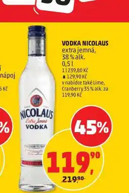 Penny Market VODKA NICOLAUS extra jemná, 38% alk nabídka
