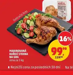 Penny Market MARINOVANÁ KUŘECÍ STEHNA NA GRIL cena za nabídka