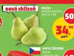 Penny Market HRUŠKY odrůda Limonera cena za nabídka