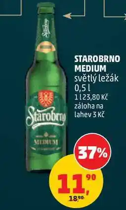 Penny Market STAROBRNO MEDIUM světlý ležák nabídka