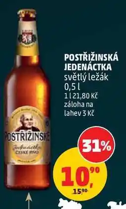 Penny Market POSTŘIŽINSKÁ JEDENÁCTKA světlý ležák nabídka