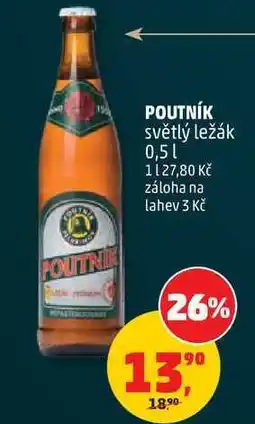 Penny Market POUTNÍK světlý ležák nabídka