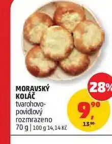 Penny Market MORAVSKÝ KOLÁČ tvarohovo- povidlový rozmrazeno nabídka