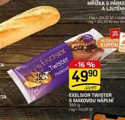 Flop EXELSIOR TWISTER S MAKOVOU NÁPLNÍ nabídka