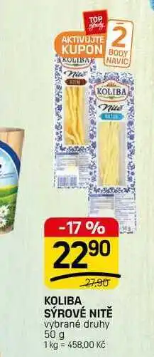 Flop KOLIBA SÝROVÉ NITĚ vybrané druhy nabídka