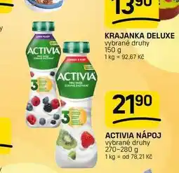 Flop ACTIVIA NÁPOJ vybrané druhy nabídka