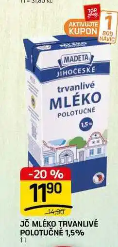Flop JČ MLÉKO TRVANLIVÉ POLOTUČNÉ 1,5% nabídka