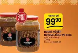 Flop DOBRÝ VÝBĚR HOTOVÉ JÍDLO VE SKLE vybrané druhy nabídka