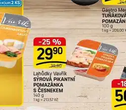 Flop SÝROVÁ PIKANTNÍ POMAZÁNKA S ČESNEKEM nabídka
