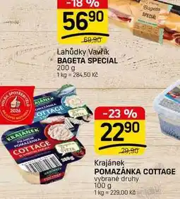 Flop POMAZÁNKA COTTAGE vybrané druhy nabídka