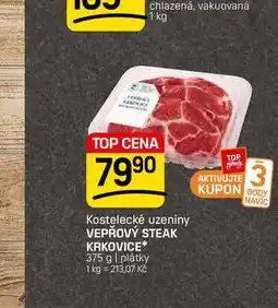 Flop VEPŘOVÝ STEAK KRKOVICE* 375 g | plátky nabídka