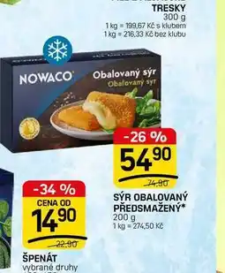 Flop SÝR OBALOVANÝ PŘEDSMAŽENÝ nabídka