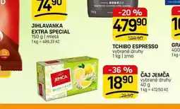 Flop ČAJ JEMČA vybrané druhy nabídka