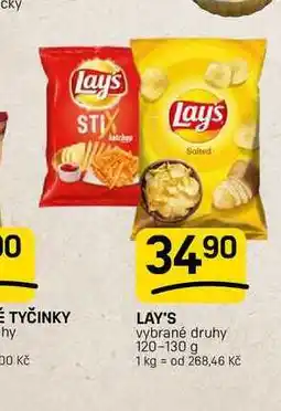 Flop LAY'S vybrané druhy nabídka