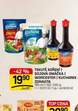 Flop TEKUTÉ KOŘENÍ I SOJOVÁ OMÁČKA | WORCESTER | KUCHAREK ZDRAVITA 185 ml | nabídka