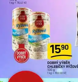 Flop DOBRÝ VÝBĚR CHLEBÍČKY RÝŽOVÉ nabídka