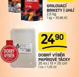 Flop DOBRÝ VÝBĚR PAPÍROVÉ TÁCKY 20 ks 13 x 20 cm nabídka