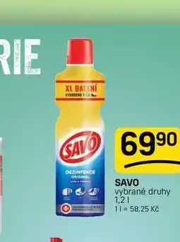 Flop SAVO vybrané druhy nabídka