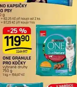 Flop ONE GRANULE PRO KOČKY vybrané druhy nabídka