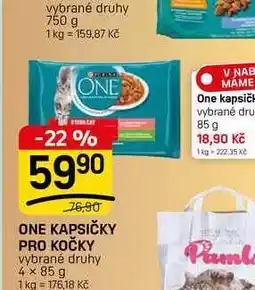 Flop ONE KAPSIČKY PRO KOČKY vybrané druhy nabídka