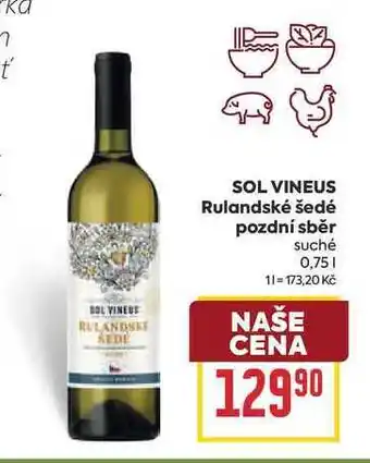 SOL VINEUS Rulandské šedé pozdní sběr suché