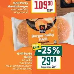 Billa Grill Party Bulky od nabídka
