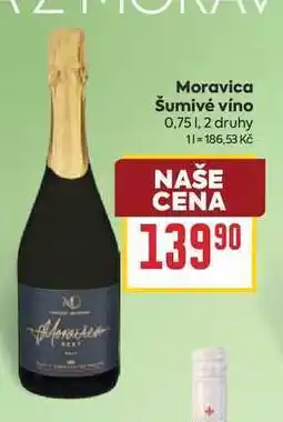 Billa Moravica Šumivé víno nabídka