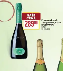 Billa Prosecco Rebuli Zerogrammi, Extra Brut D.O.C.G nabídka