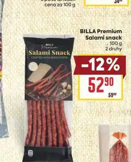 Billa BILLA Premium Salami snack nabídka