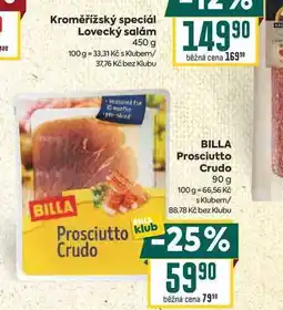 Billa BILLA Prosciutto Crudo nabídka