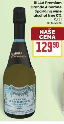 Billa BILLA Premium Grande Alberone Sparkling wine alcohol free 0% nabídka