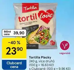 Tesco Tortilla Placky, 240 g, více druhů nabídka