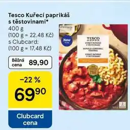 Tesco Tesco Kuřecí paprikáš s těstovinami nabídka