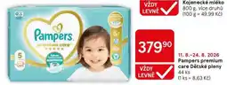 Tesco Pampers premium care Dětské pleny, 44 ks nabídka