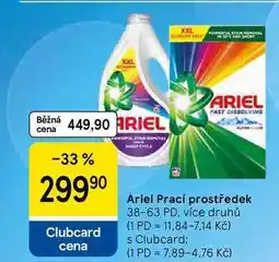 Tesco Ariel Prací prostředek, 38-63 PD nabídka