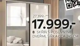 XXXLutz 8 skřín s posuvnými dveřmi, šírka cca 245 cm nabídka