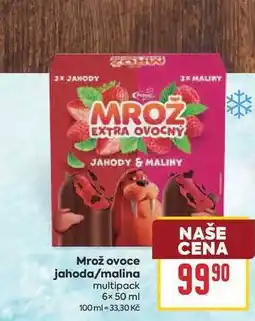 Billa Mrož ovoce jahoda/malina multipack 6× nabídka